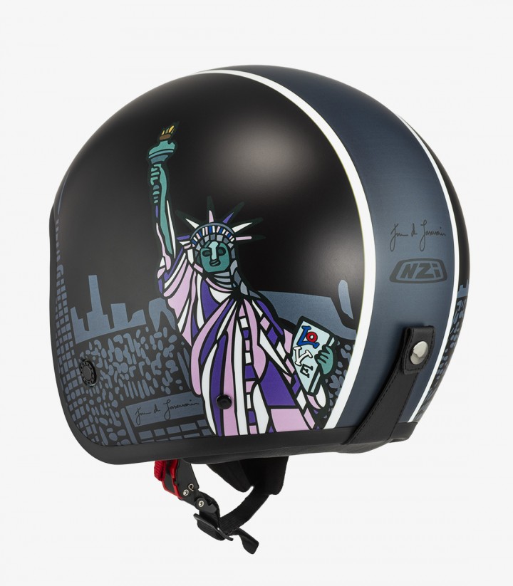 Casco Jet NZI Hopper Libertad Negro Mate