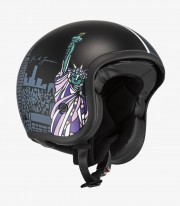 NZI Hopper Libertad Matte Black Open Face Helmet
