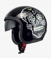 Casco Jet NZI Hopper Viva Negro y Blanco