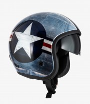 Casco Jet NZI Hopper Aeronautica Azul