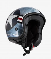 NZI Hopper Aeronautica Blue Open Face Helmet