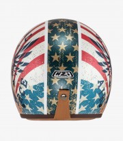 Casco Jet NZI Hopper Naval Blanco y Rojo Mate