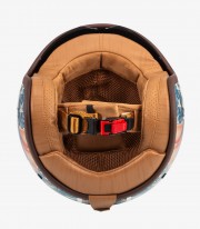 Casco Jet NZI Hopper Naval Blanco y Rojo Mate