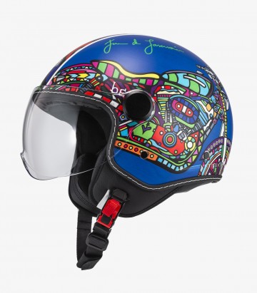 NZI Art Milwuakee Matte Open Face Helmet