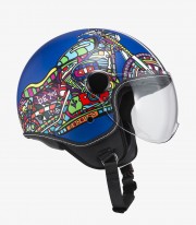 NZI Art Milwuakee Matte Open Face Helmet