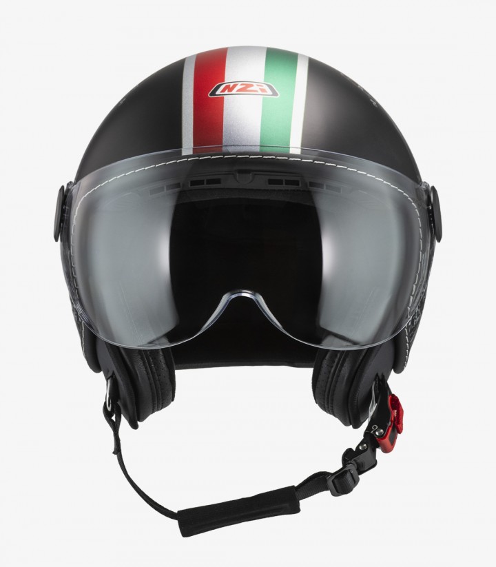 Casco Jet NZI Art B-Vespa Turia Negro Mate