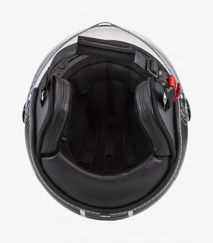 Casco Jet NZI Art B-Vespa Turia Negro Mate