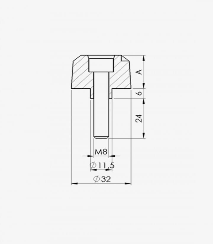 Contrapesos Cortos Puig color Plata para Yamaha MT-09 Tracer