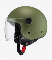 NZI Magma Matte Green Open Face Helmet