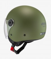 NZI Magma Matte Green Open Face Helmet