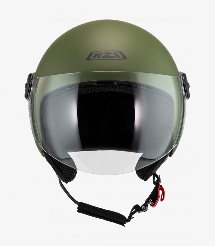 Casco Jet NZI Magma Verde Mate