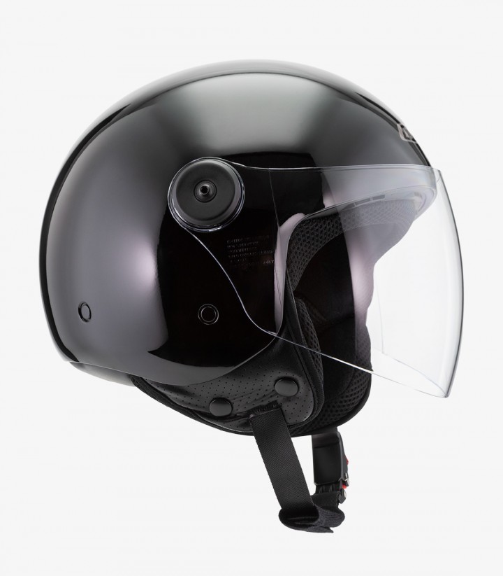 NZI Magma Black Open Face Helmet