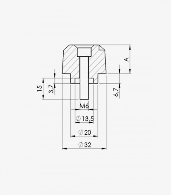 Puig Lenkerendgewichte Lang 5621V in Grün für several Yamaha models