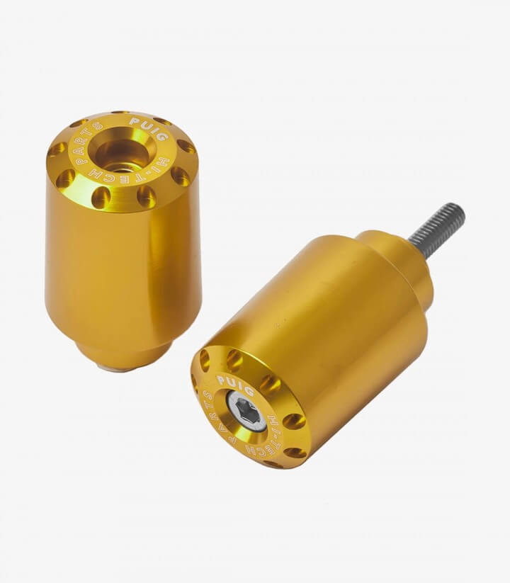 Puig Long Bar Ends in Golden for Suzuki B-King, SFV650 Gladius, SV650