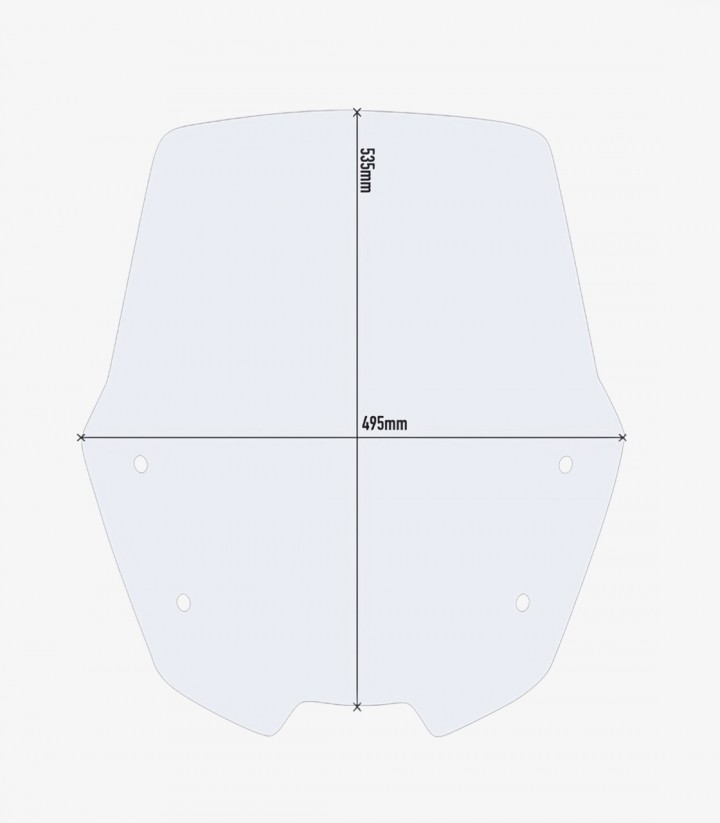 Windschild Klar GIVI Kymco People S 125-150-200 (20-26) D6113ST