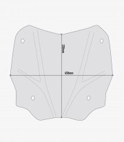Honda SH 125-150 (20-25) GIVI Airflow Adjustable Windscreen in Smoked D1181S