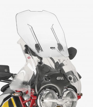 Moto Guzzi V85 TT (19-23) GIVI Airflow Adjustable Windscreen in Transparent AF8203B