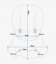 BMW F 750 GS (18-20) GIVI Airflow Adjustable Windscreen in Transparent AF5127B