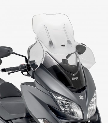Suzuki Burgman 400 (17-26) GIVI Airflow Adjustable Windscreen in Transparent AF3115B