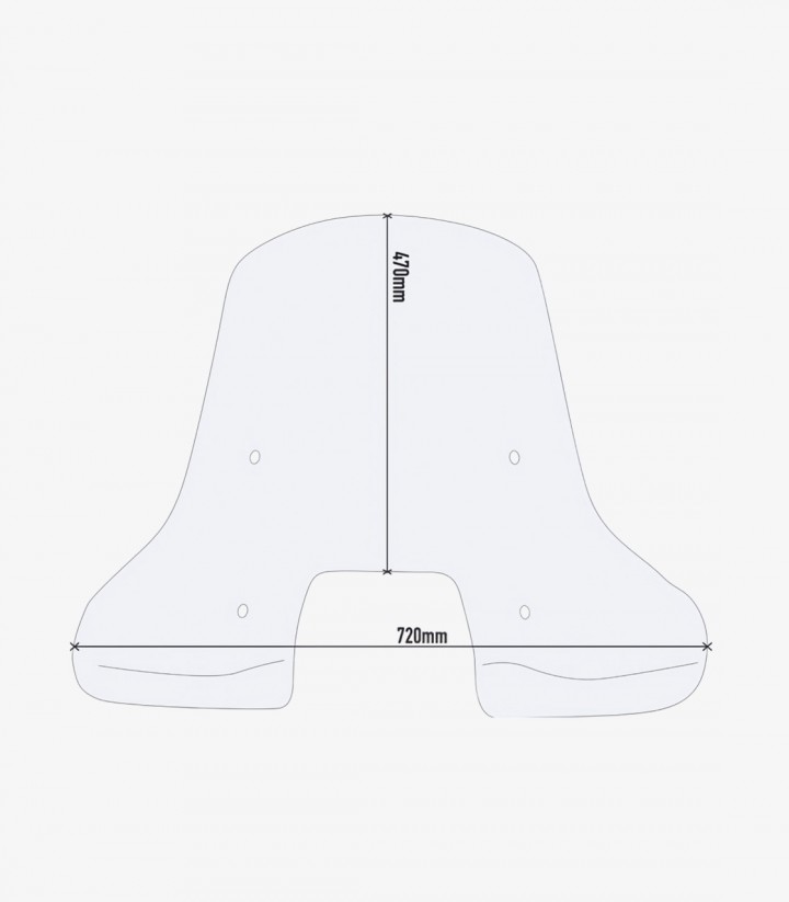 Windschild Klar GIVI Askoll NGS1/NGS2/NGS3 (20-26) 9031A+A9031A