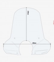 SYM Fiddle 125 Euro 5 (20) GIVI Windscreen in Transparent 7062A+A7062A