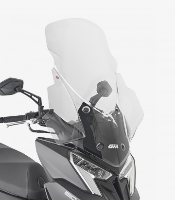 Kymco Dink R 125-150 TUNNEL / Dink 125-150 FLAT (23-25) GIVI Windscreen in Transparent 6121DT+D6121KIT