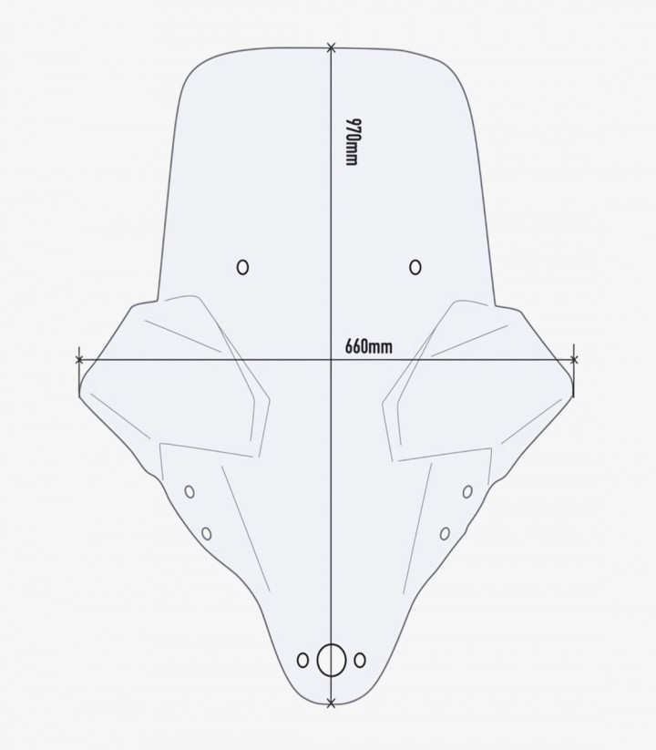 Parabrisas Transparente GIVI Kymco X-Town 125-300 CITY (20-25) 6115DT+D6115KIT