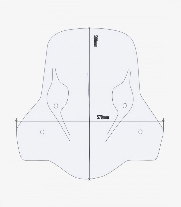 Parabrisas Transparente GIVI Kymco Agility 300-350 R16 (19-26) 6114DT+D6114KIT