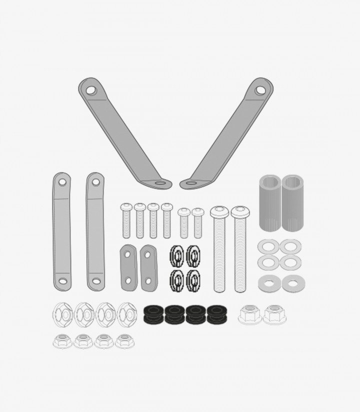 Parabrisas Transparente GIVI SYM Fiddle 125 Euro 5 (20) 7062A+A7062A