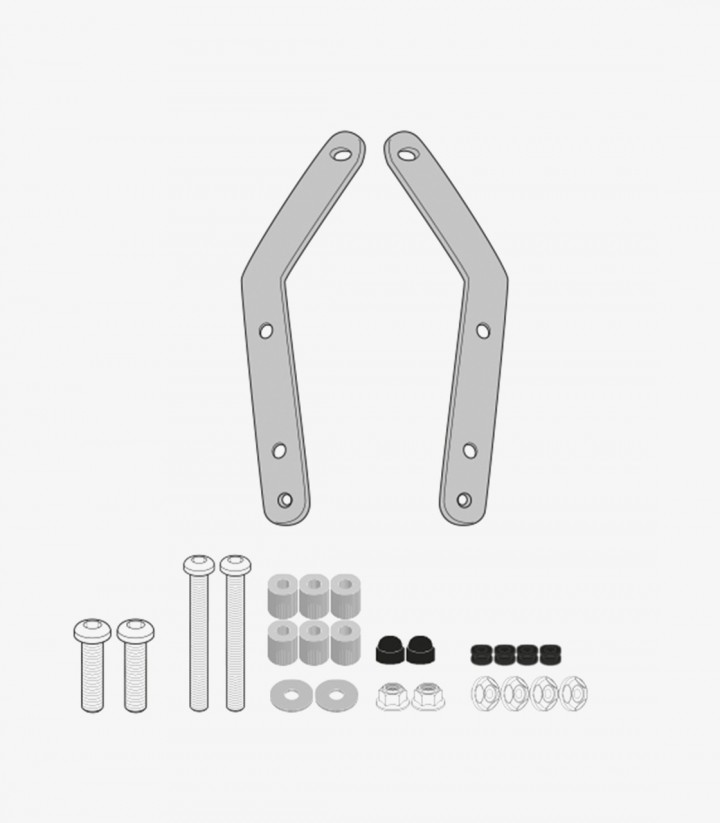 Parabrisas Transparente GIVI Kymco Dink R 125-150 TUNNEL / Dink 125-150 FLAT (23-25) 6121DT+D6121KIT