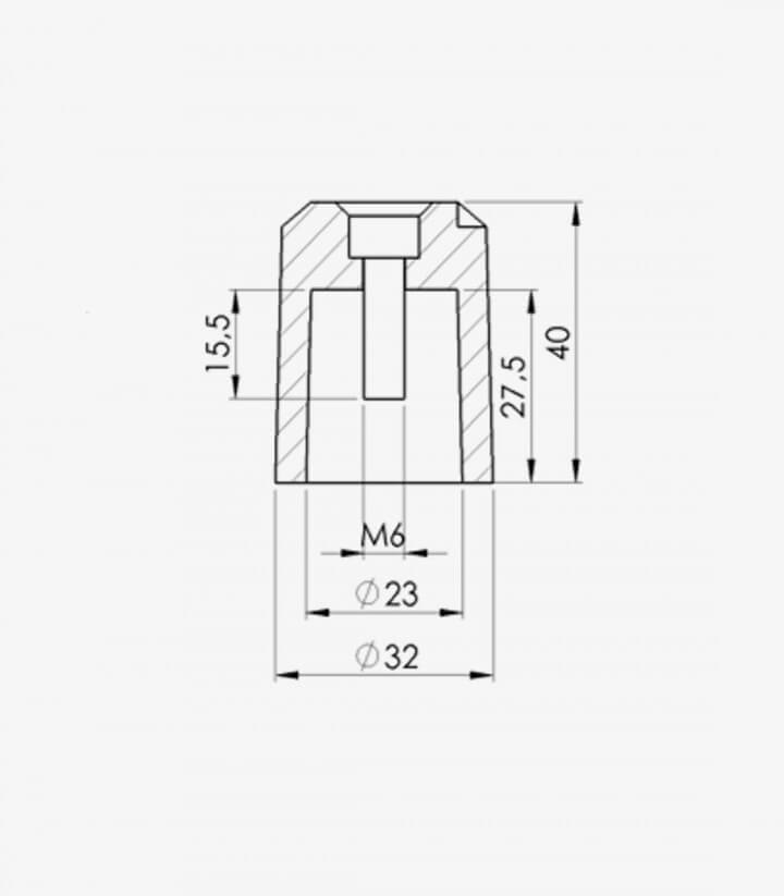 Puig Lenkerendgewichte Lang 6276A in Blau für Yamaha XMAX 125 (10-22), 250 (10-16)