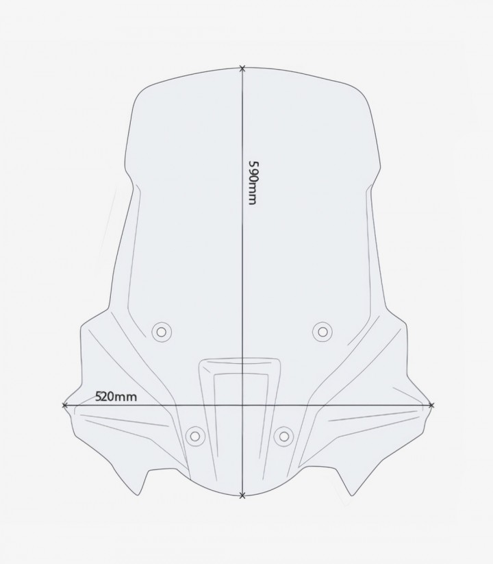 Windschild Klar GIVI Triumph Tiger 900 (20-26) D6415ST