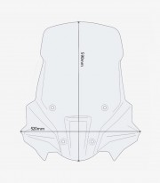 Triumph Tiger 900 (20-23) GIVI Windshield in Transparent D6415ST