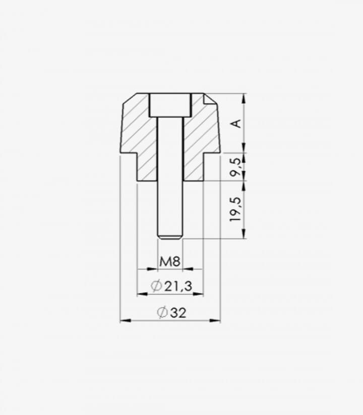 Puig Lenkerendgewichte Lang 6628A in Blau für BMW F800GT (13-17)