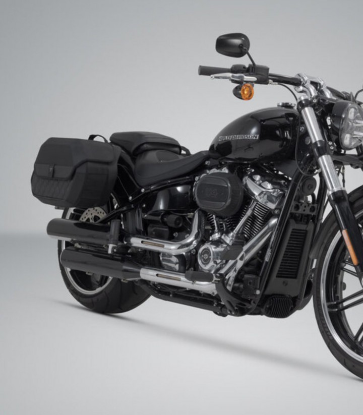 SW-MOTECH Left SLH LH1 Side Carrier for Harley-Davidson Fat Boy / Breakout (17) HTA.18.682.11500 HTA.18.682.11500