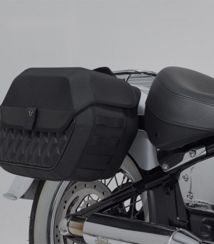 Soporte Lateral Izquierdo SLH LH1 Harley-Davidson Softail Deluxe (17) SW-MOTECH HTA.18.682.11600 HTA.18.682.11600