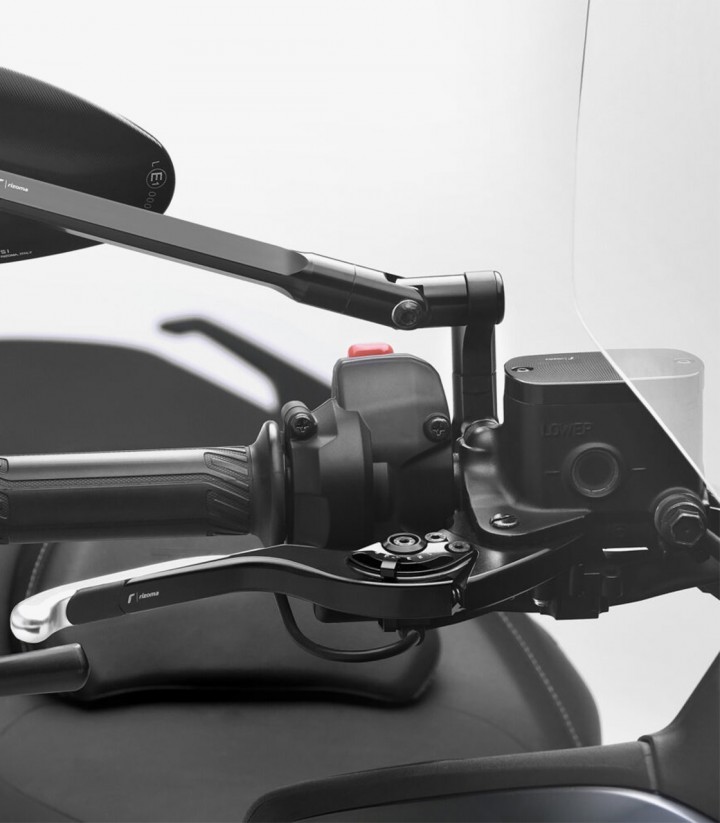 Adapter Spiegel Side Mount Rizoma für Yamaha TMAX 500/530/560 (08-21) BS769