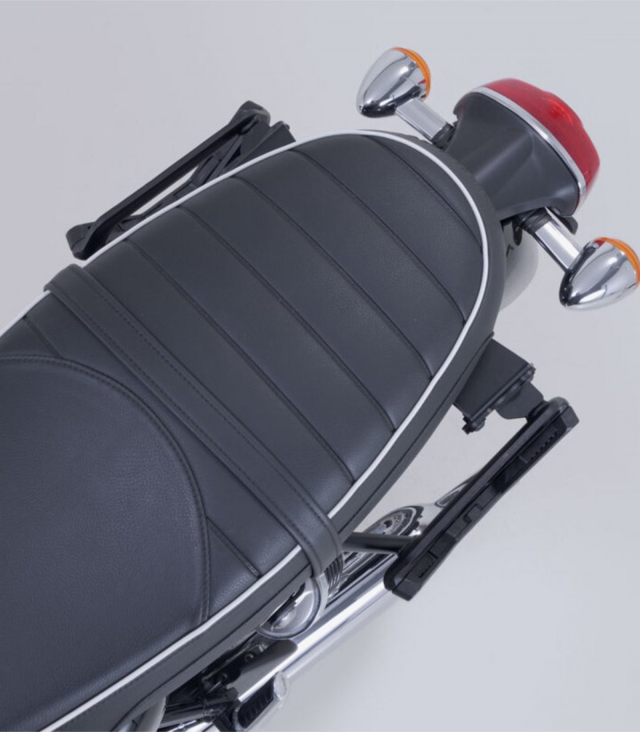 Soporte Lateral Izquierdo V-LOC Triumph Bonneville T100 (16-21), Bonneville T120 (15-21) SW-MOTECH VMC.11.743.10000 VMC.11.74...