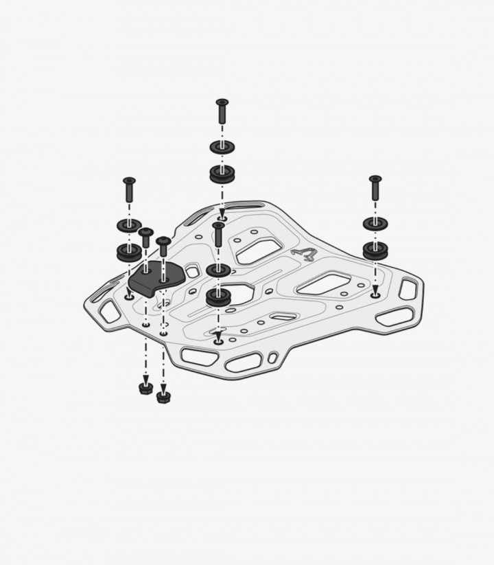 Topcase mit Träger TRAX ADV Schwarz 38 L Honda NT1100A / NT1100D (DCT) (21, 24), NT1100DE (DCT+ES) (24) SW-MOTECH GPT.01.052.700