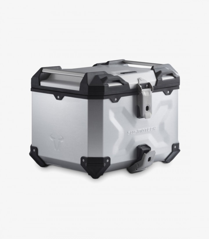 Topcase mit Träger TRAX ADV Silber 38 L Honda XL750 Transalp (22-24) / E-Clutch (25) SW-MOTECH GPT.01.070.70000/S