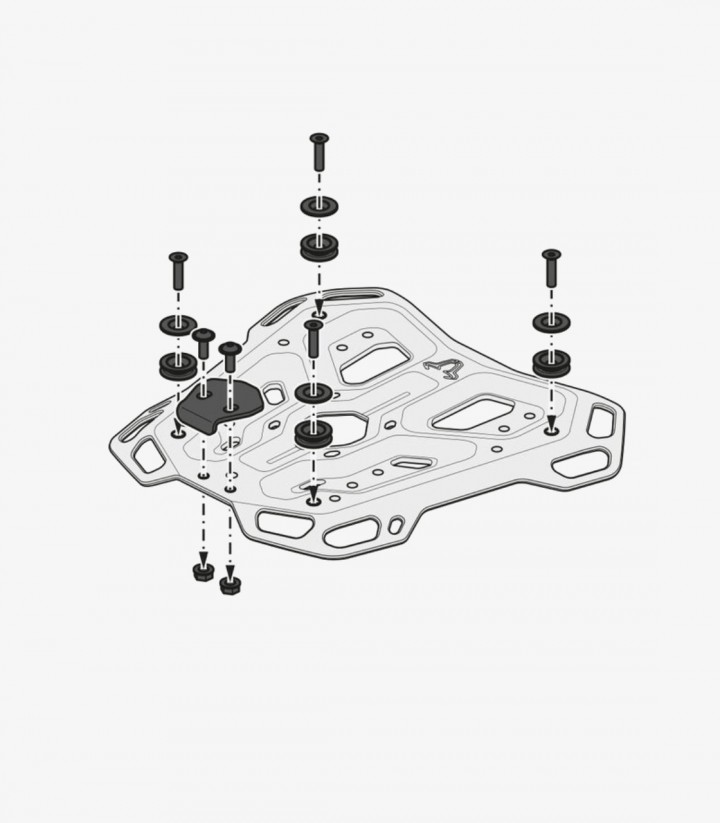 Maleta Superior con Soporte TRAX ADV Plateada 38 L Honda XL750 Transalp (22-24) SW-MOTECH GPT.01.070.70000/S GPT.01.070.70000/S