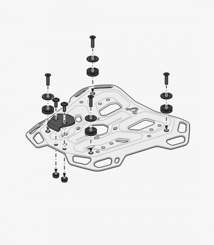 Topcase mit Träger TRAX ADV Schwarz 38 L Honda CB1300 (03-09) SW-MOTECH GPT.01.254.70000/B