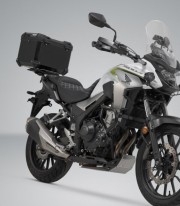 SW-MOTECH 38 L TRAX ADV Side Case with Carrier for Honda CB500X (13-18), CBR500R (12-15), CB500F (12-16), NX500 (23) Black GP...