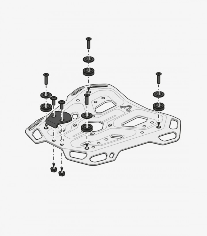 Maleta Superior con Soporte TRAX ADV Negra 38 L Honda CB500X (13-18), CBR500R (12-15), CB500F (12-16), NX500 (23) SW-MOTECH G...