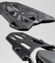 SW-MOTECH 38 L TRAX ADV Side Case with Carrier for Honda CB500X (13-18), CBR500R (12-15), CB500F (12-16), NX500 (23) Silver G...