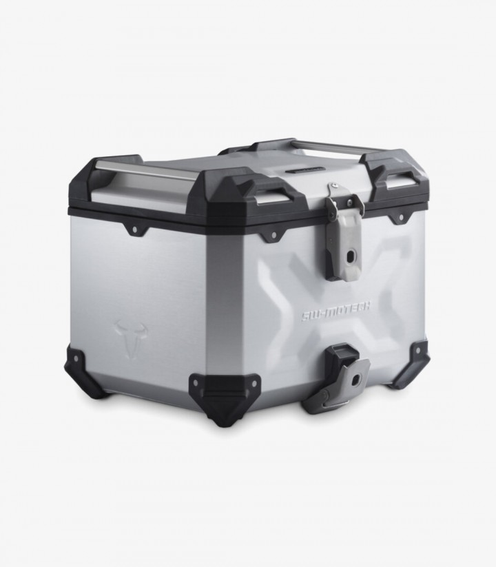 Maleta Superior con Soporte TRAX ADV Plateada 38 L Honda CRF1000L Africa Twin (15-19) SW-MOTECH GPT.01.622.70001/S GPT.01.622...