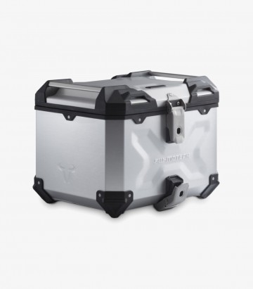 SW-MOTECH 38 L TRAX ADV Side Case with Carrier for Honda CRF1000L Africa Twin (15-19) Silver GPT.01.622.70001/S