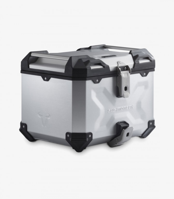 Maleta Superior con Soporte TRAX ADV Plateada 38 L Honda CRF1000L Africa Twin Adventure Sports (18-19) SW-MOTECH GPT.01.890.7...
