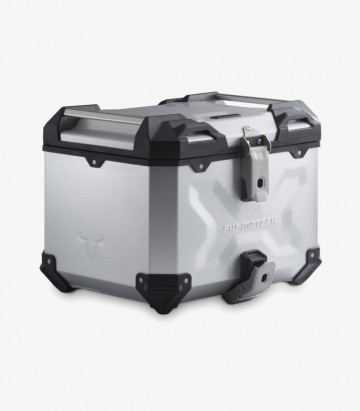 SW-MOTECH 38 L TRAX ADV Side Case with Carrier for Honda CRF1000L Africa Twin Adventure Sports (18-19) Silver GPT.01.890.70000/S