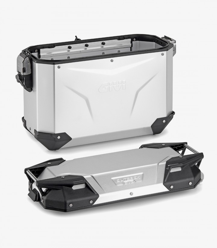 Maletas Laterales GIVI Trekker Outback Evo Smart 37 L Monokey en Aluminio Anodizado